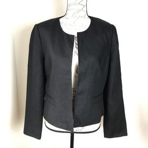 Talbots Irish Linen Open Front Jacket